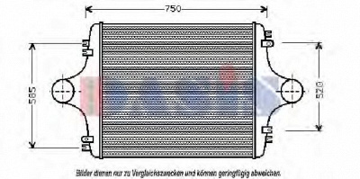 AKS DASIS 267280t -  Интеркулер